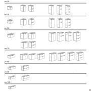 Atlantic Badunterschrank - Schema der erhältlichen Modelle