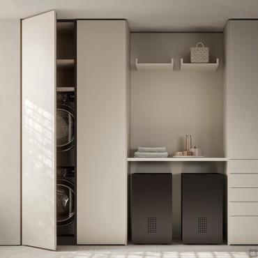 Moderne Wäschehochschrank Wide