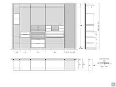 Begehbarer Kleiderschrank mit Boiserie Bliss Player - Modularität