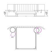 Technisches Diagramm Mirage Bett von Cantori