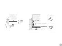 Schema der Ausmaße mit Bettrahmen in gepolstert