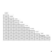 Almond p.32,8 Modulares lackiertes Bücherregal - Höhenschemata