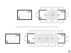 Sitzplan für den Hunter-Tisch