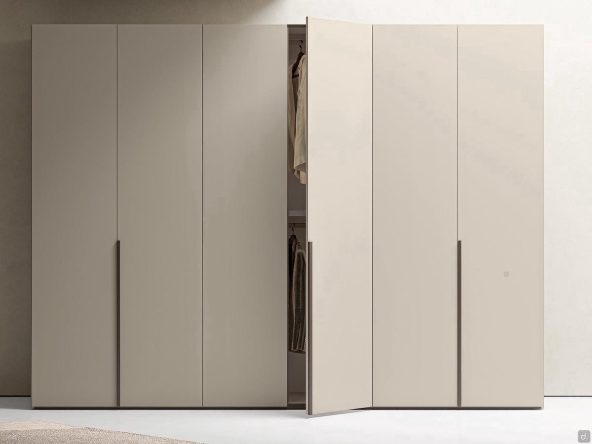 Raumsparend-Drehtürschrank mit Focus Wide-Griff, modular durch Kombination von Modulen in 6 verschiedenen Breiten