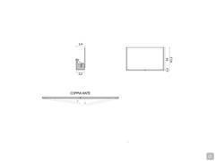 Diagramme der Gesamttiefe und Details der Griffmulde Dimensionen Level