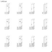 Kleiderschrank mit Türen und Schubladen Pacific - 47,5 cm