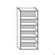 Kleiderschrank Player mit Bücherregal - Breite cm 110,6 und Höhe cm 226,3 - 239,1 - 255,1 - 290,3