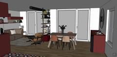  3D Design Wohnzimmer/Essbereich