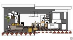 3D Open Space Design - Seitenansicht