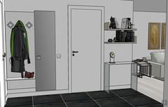  3D Design Wohnzimmer/Wohnzimmer - Eingang