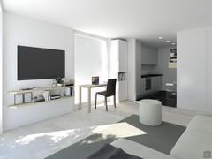  3D-Wohnzimmer/Wohnzimmergestaltung - Render