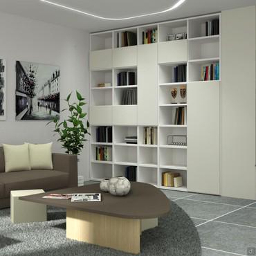 3D-Wohnzimmer-Design - Render