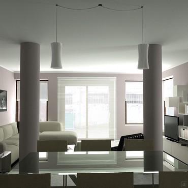 Progettazione 3D Soggiorno/Salotto - render