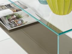 Multiglass Konsolentisch aus transparentem extra hellem Glas