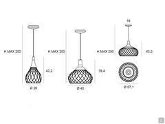 Mongolfier Lampe - Modelle und Maße