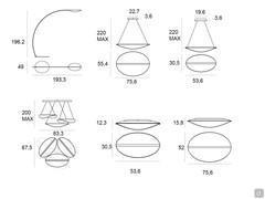 Diphy-Lampe - Modelle und Maße