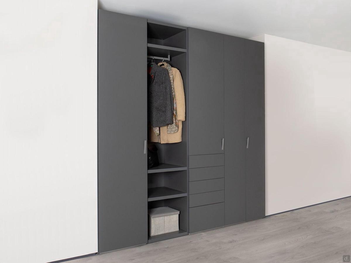 Wäscheschrank mit breitem Auslauf Zusammensetzung cm 248,8 t.75,2 h.255,1