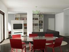 Progettazione 3D Soggiorno/Salotto - render