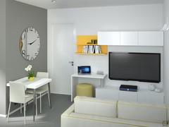 3D Open Space Design - Wohnzimmer Render