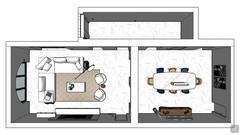 3D Open Space Design - Draufsicht