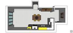 3D-Küchenplanung - Draufsicht