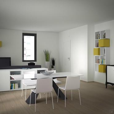 Progettazione 3D Soggiorno/Salotto - render