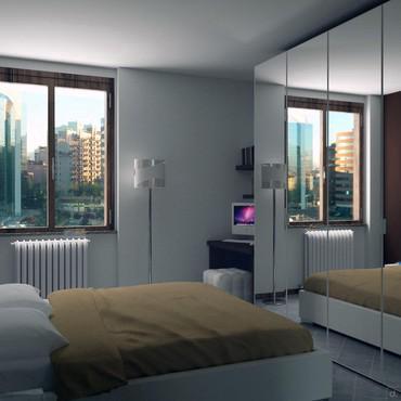 Progettazione 3D Camera da Letto - render