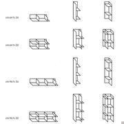 Regal Plan Metal lackiert mit Rückwand - Modell und Maße