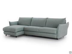 Schlafsofa mit Chaiselongue und hohen Füßen Dover