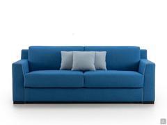 Schlafsofa Hector mit blauem Stoffbezug