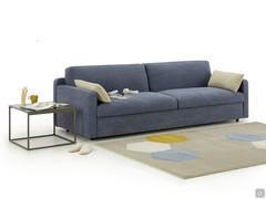 Detail der 230 cm 3-Sitzer Schlafcouch mit Doppelbett