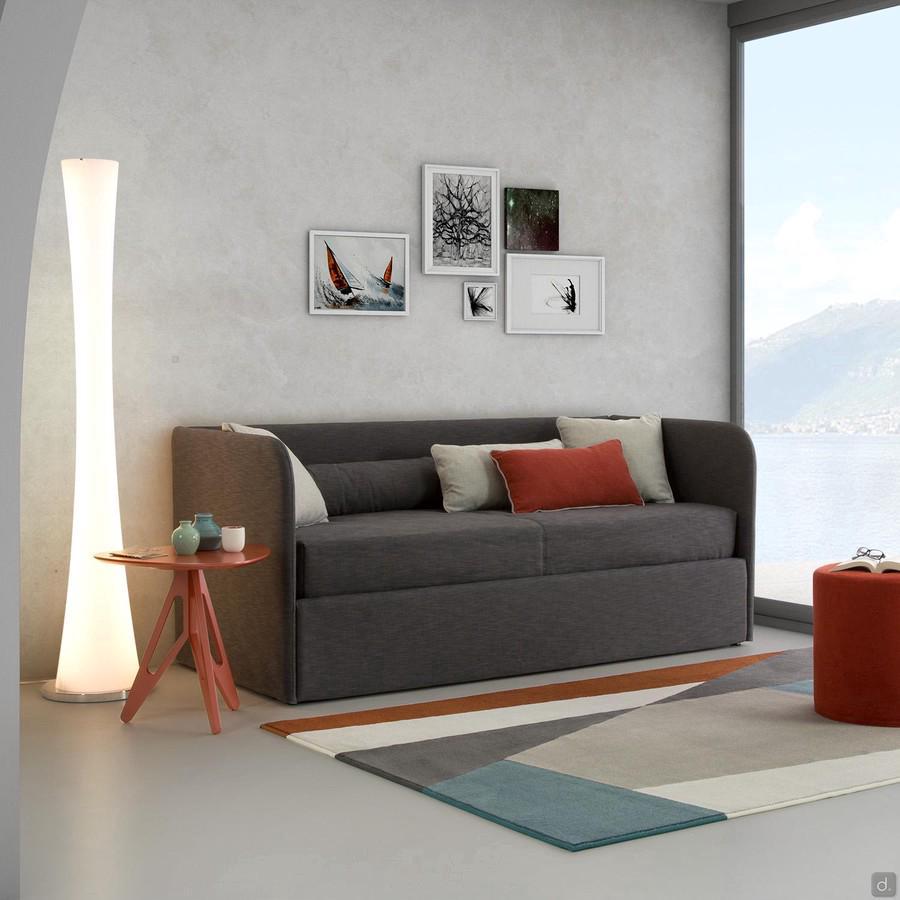 Einzelne Schlafcouch für Schlafzimmer oder Gästezimmer Birba Sofa