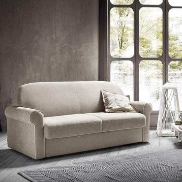 Klassisches Sofa mit Schlaffunktion, aus Stoff Curly