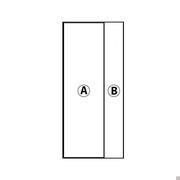 Schema der Ausführungen der Tür von Case Wood Kleiderschrank