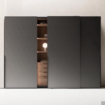 Kleiderschrank mit Schiebetüren h.230 oder 255 cm Focus Wide