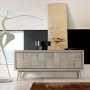 Aiko Designer Sideboard aus Nussbaum massiv