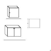 Sideboard bodenstehend Plan - Höhe Modul