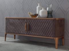 Modernes Sideboard Tiffany mit Bezug aus Leder