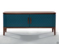 Modernes Sideboard Tiffany mit Bezug aus Leder