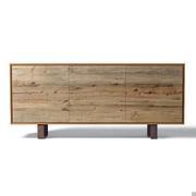 Aomori modernes Sideboard mit Drehtüren aus natürlichem Erlenholz