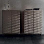 2 moderne Highboards mit feinen Metallfüßen Tiffany von Cattelan