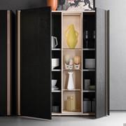 Highboard mit offenem Fach und Füßen