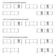 Cleveland Highboard - Technische Zeichnungen