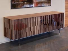 Modernes Sideboard mit Spiegel Effekt mit Einsätzen Drops