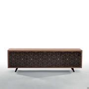 Moderne Sideboard Granada mit 4 Türen, mit Dekorationen, die von den Mosaiken der Alhambra inspiriert sind