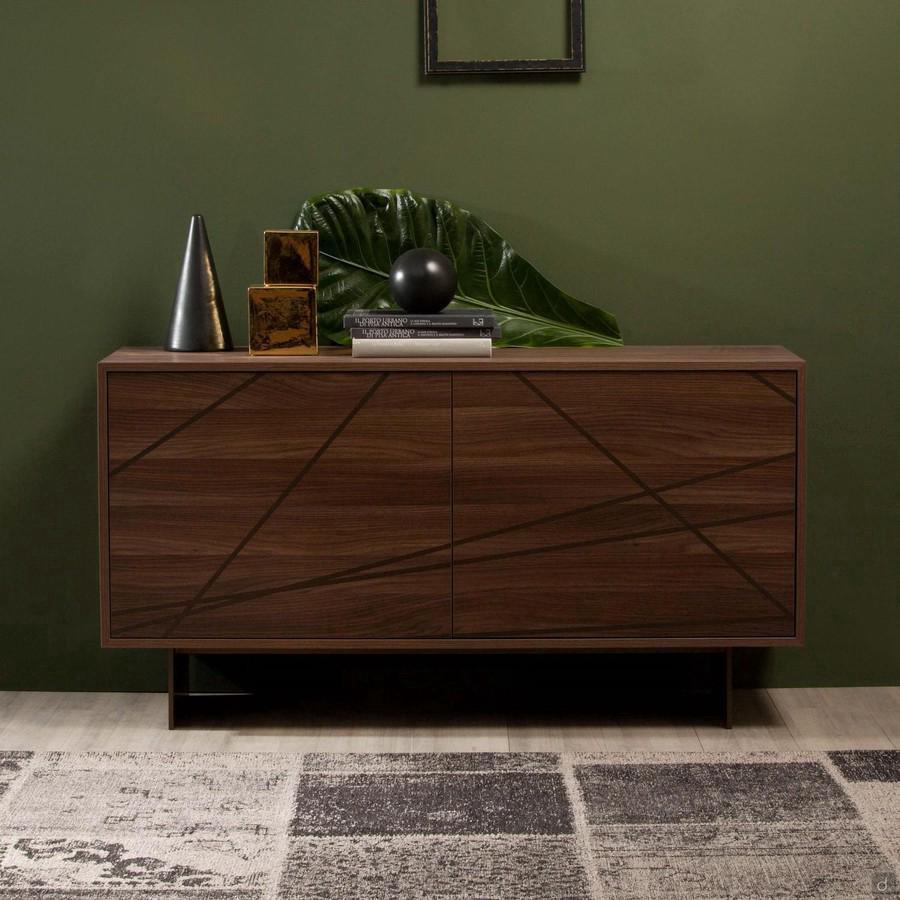 Kompaktes zweitüriges Sideboard mit Minimaldesign Maya