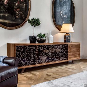 Moderne Sideboard Granada aus Nussbaum 