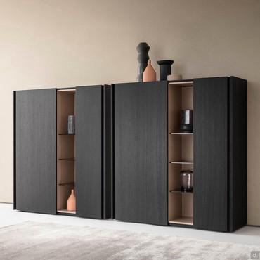 Highboard mit offenem Fach und Füßen Cleveland