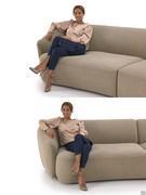 Sitzproportionen und Ergonomie des Sofas Laurent