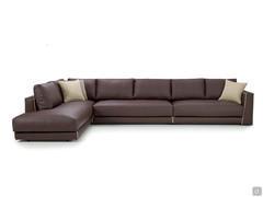 Clive Ecksofa aus Leder